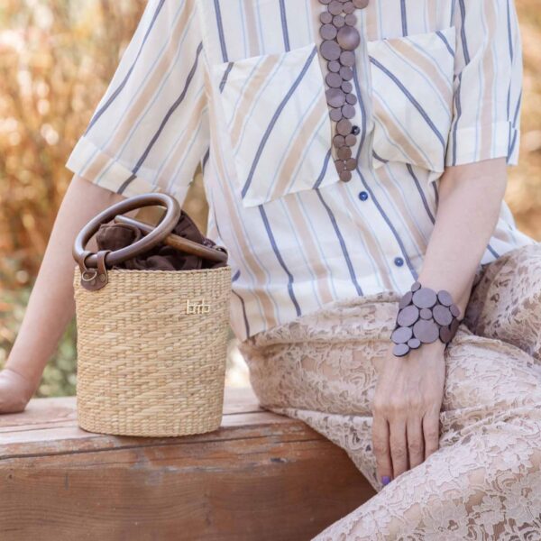 Bamboo Bucket Bag - 画像 (2)