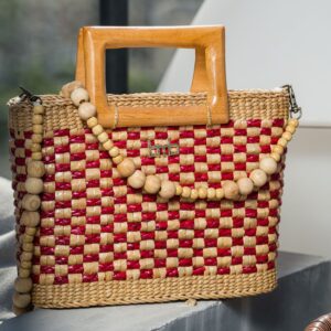 Bamboo Cube Bag